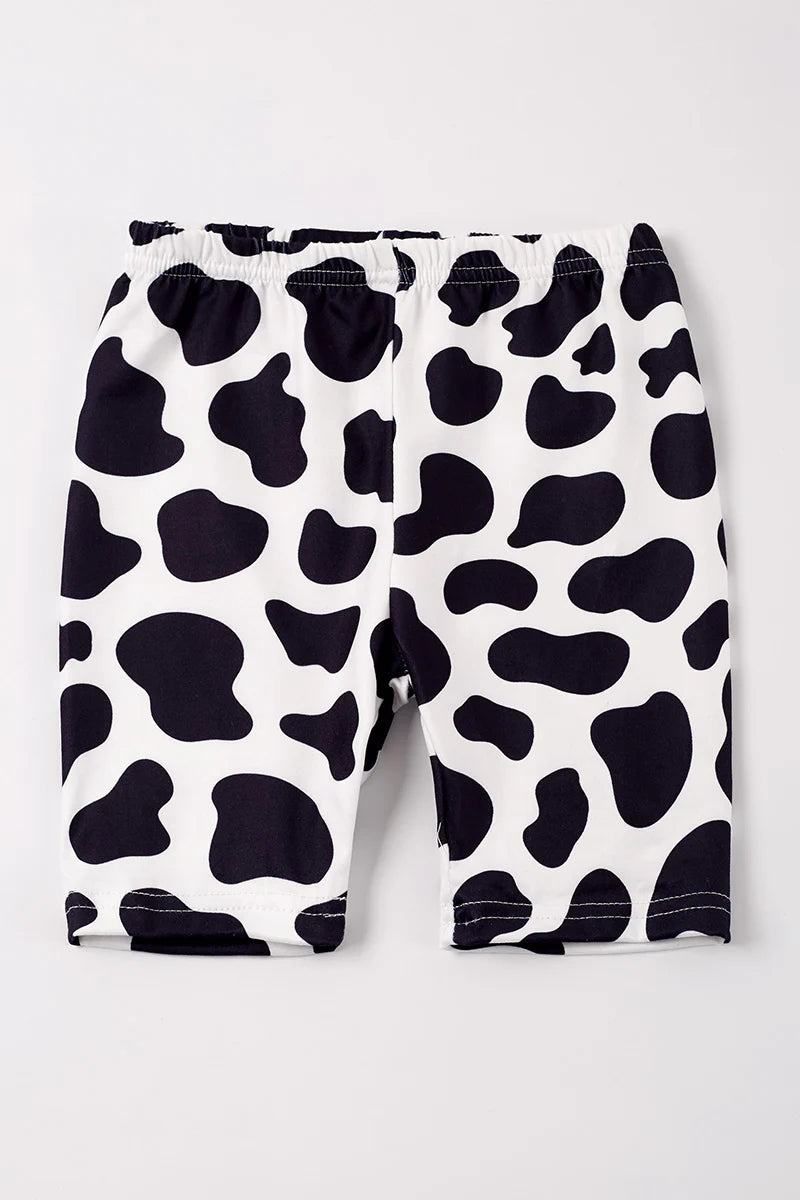 Cow print 2025 biker shorts