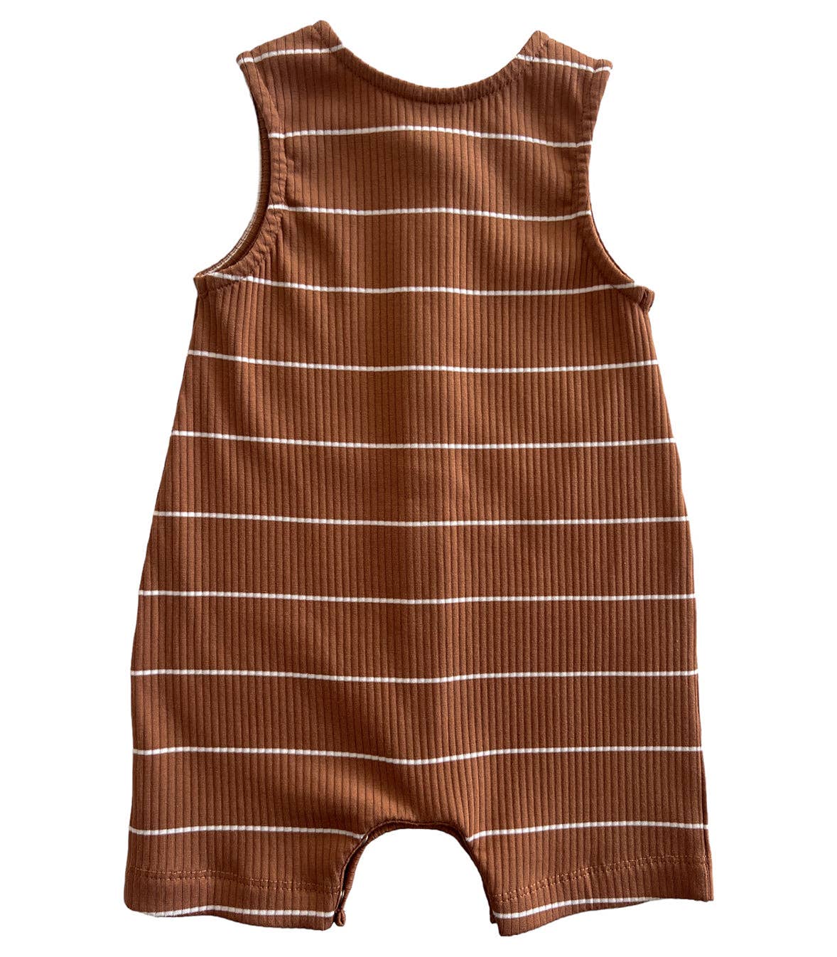 Saddle Stripe / Organic Ribbed Bay Shortie (Baby - Kids) {RTS}