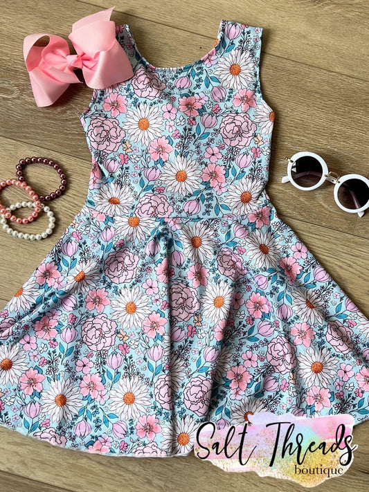 Twist Back Summer Dress