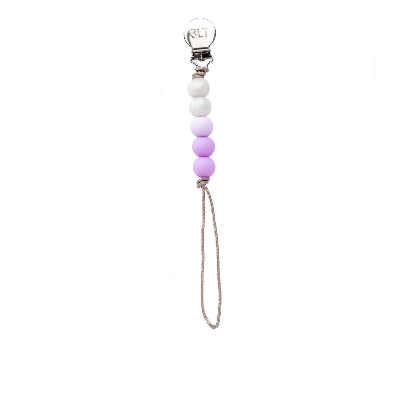 Silicone Bead Pacifier Clip: Select Color