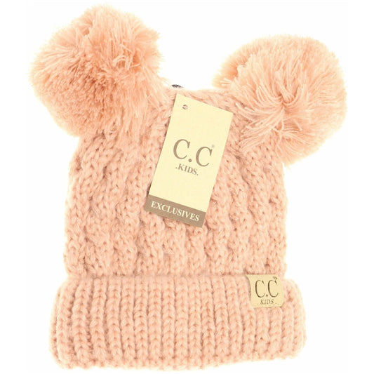 Kids CC Double Pom Beanie {RTS}