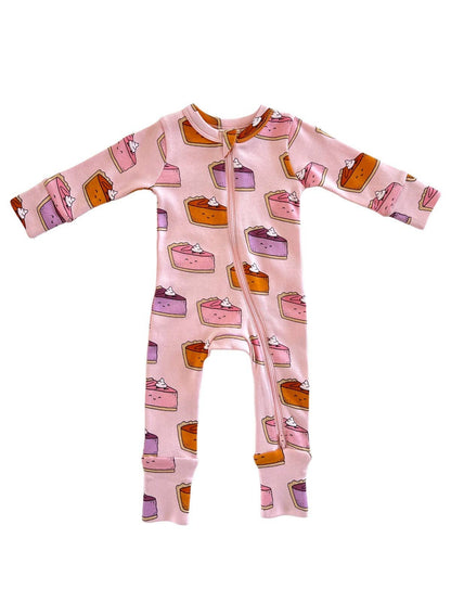 Pumpkin Pie / Organic 2-Way Zip Romper {RTS}