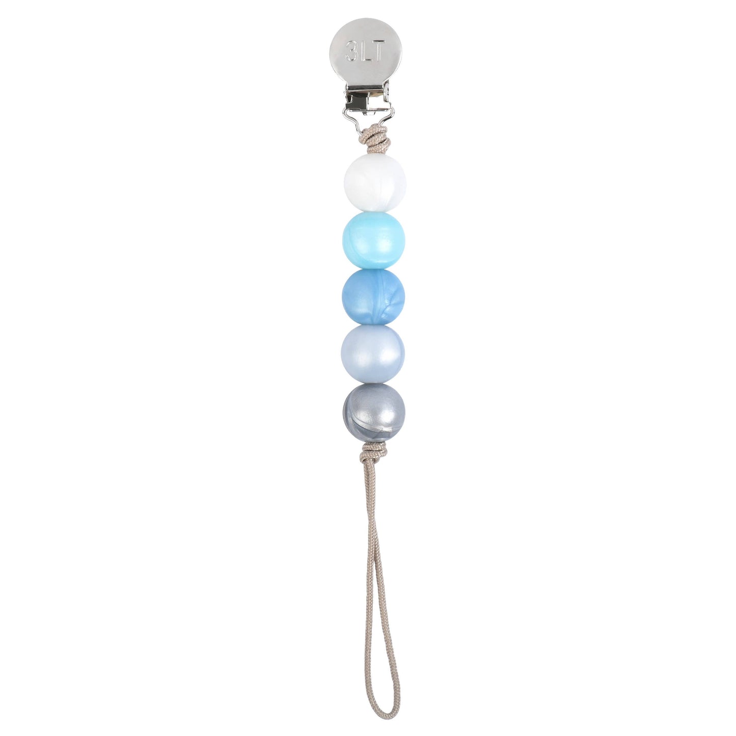 Silicone Bead Pacifier Clip: Select Color