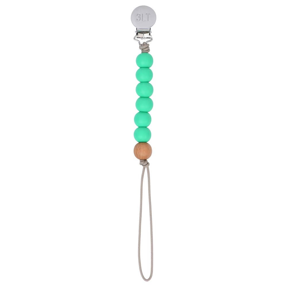 Silicone Bead Pacifier Clip: Select Color