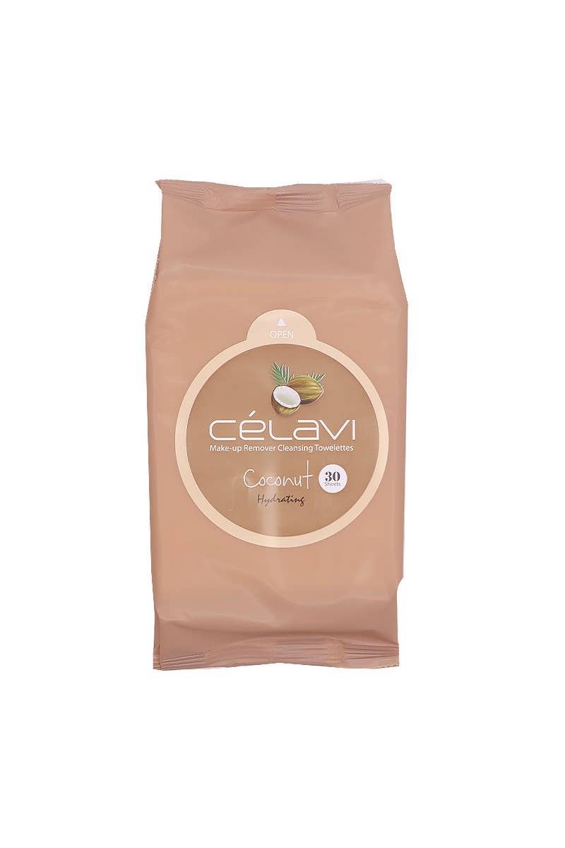 Celavi Makeup Cleansing Towelette Coconut - {RTS}