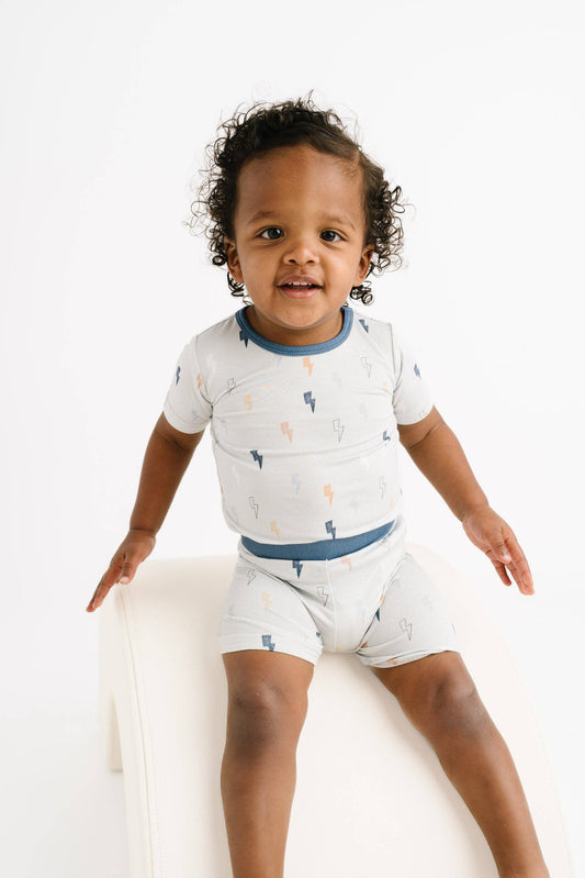 Baby Bolts Bamboo Shorts Set {RTS}