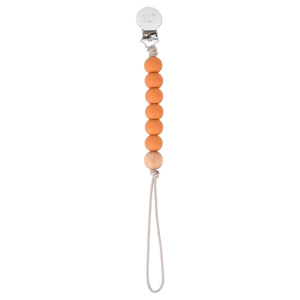 Silicone Bead Pacifier Clip: Select Color