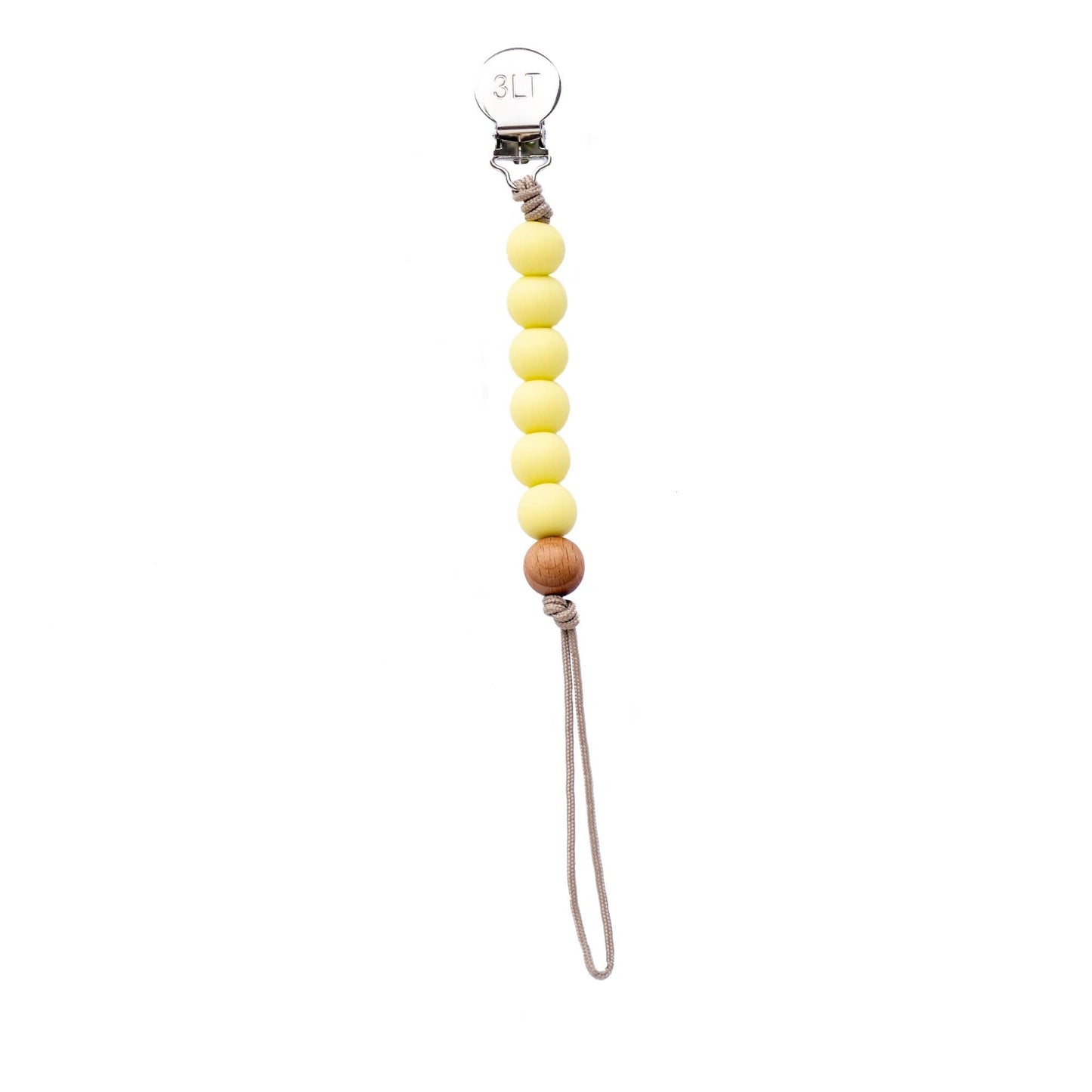 Silicone Bead Pacifier Clip: Select Color