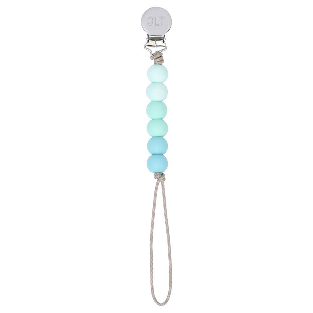 Silicone Bead Pacifier Clip: Select Color