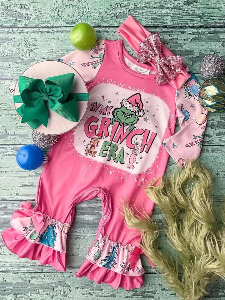 In my Grinch Era Romper {RTS}