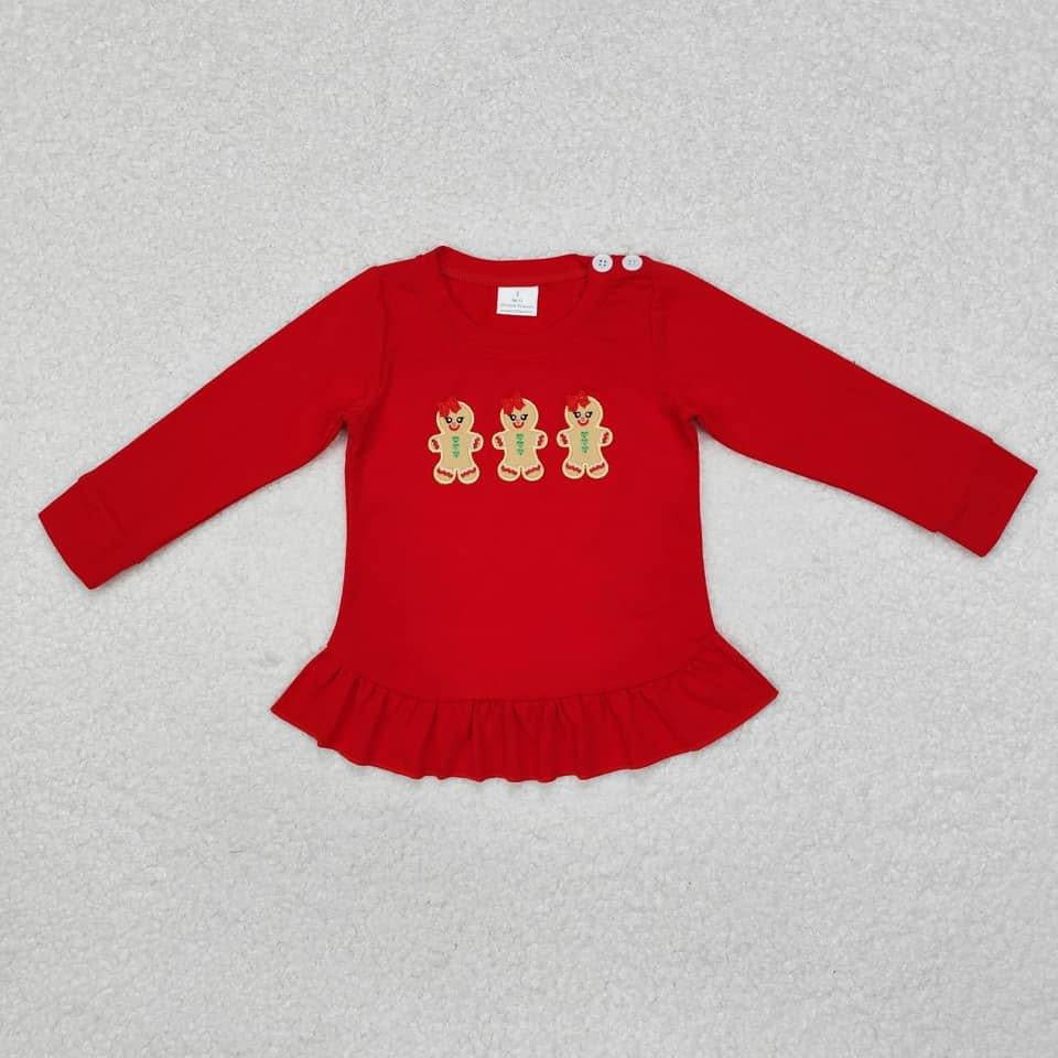 Ruffle Gingerbread Top {RTS}