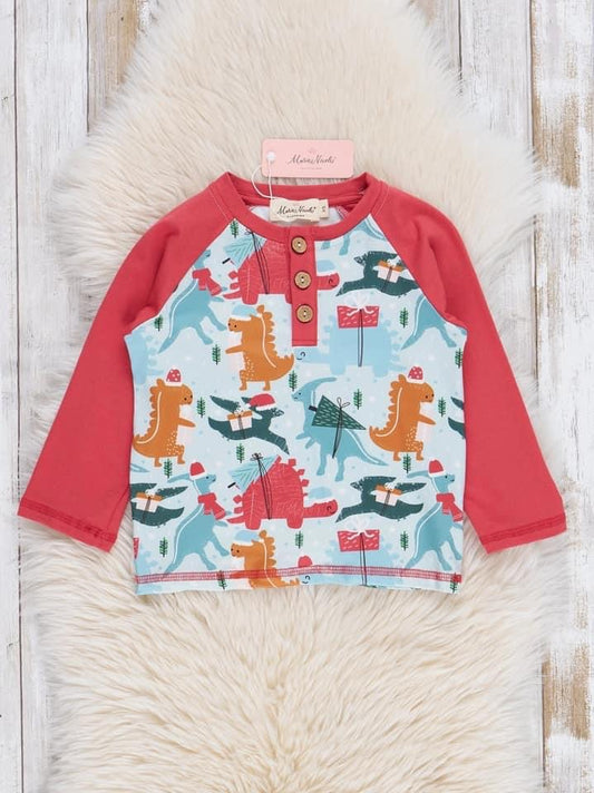 Dino Christmas Top {RTS}