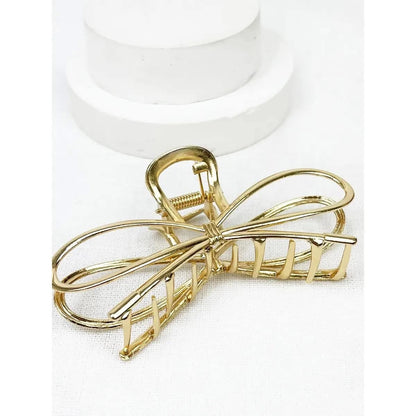 Metal Bow Hair Claw Clip {RTS}