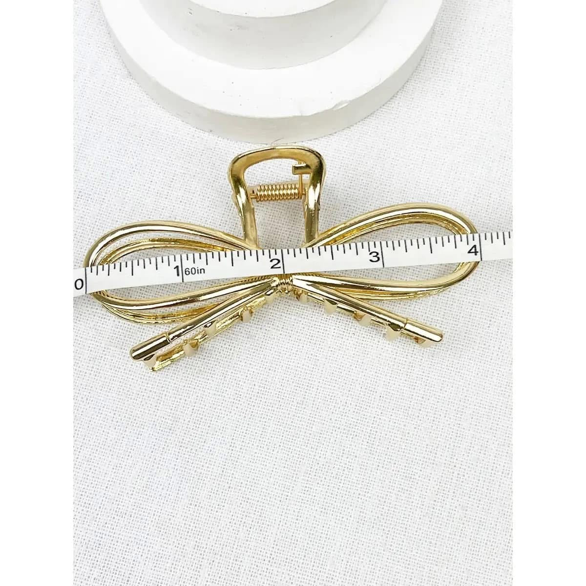 Metal Bow Hair Claw Clip {RTS}