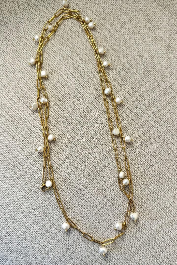 ⭐️ Long Pearl Bead Necklace ⭐️ {RTS}