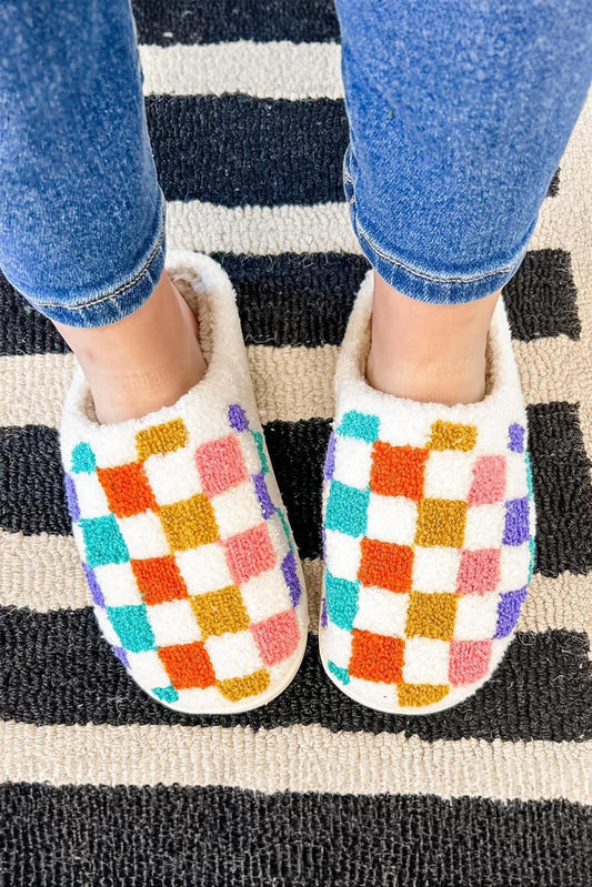 Checkered Slippers {RTS}