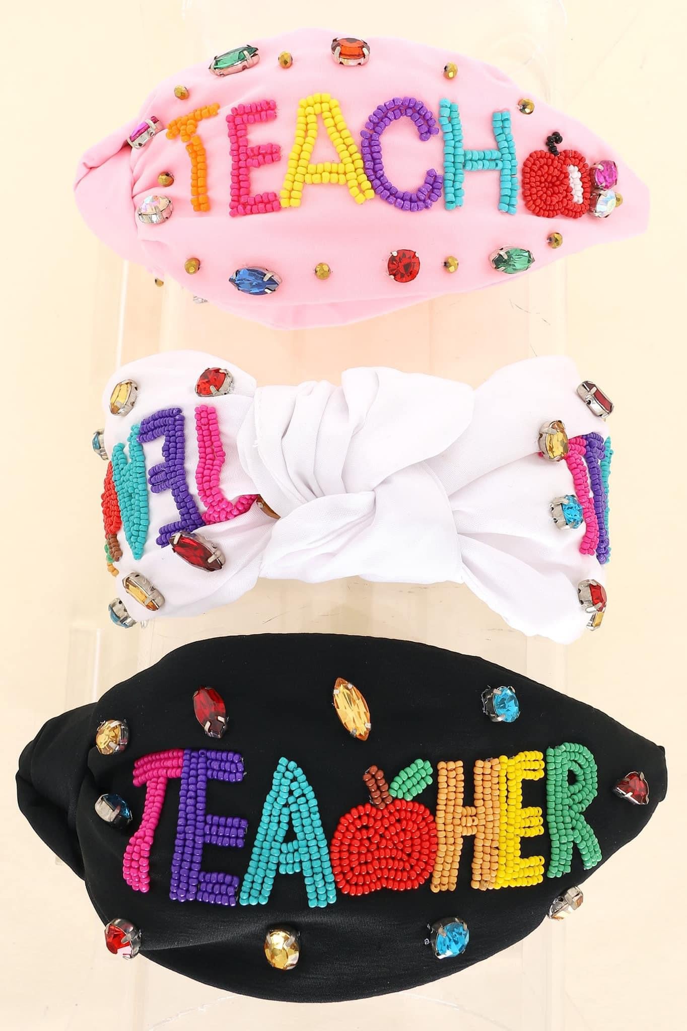 Teacher Bedazzled Headbands {RTS}