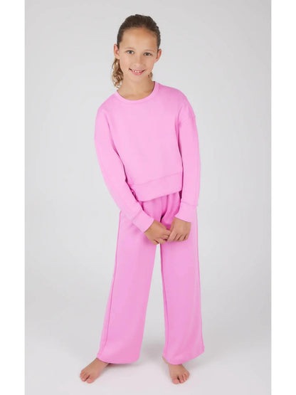 Girls Scuba Slit Pullover and Pant Set {RTS}