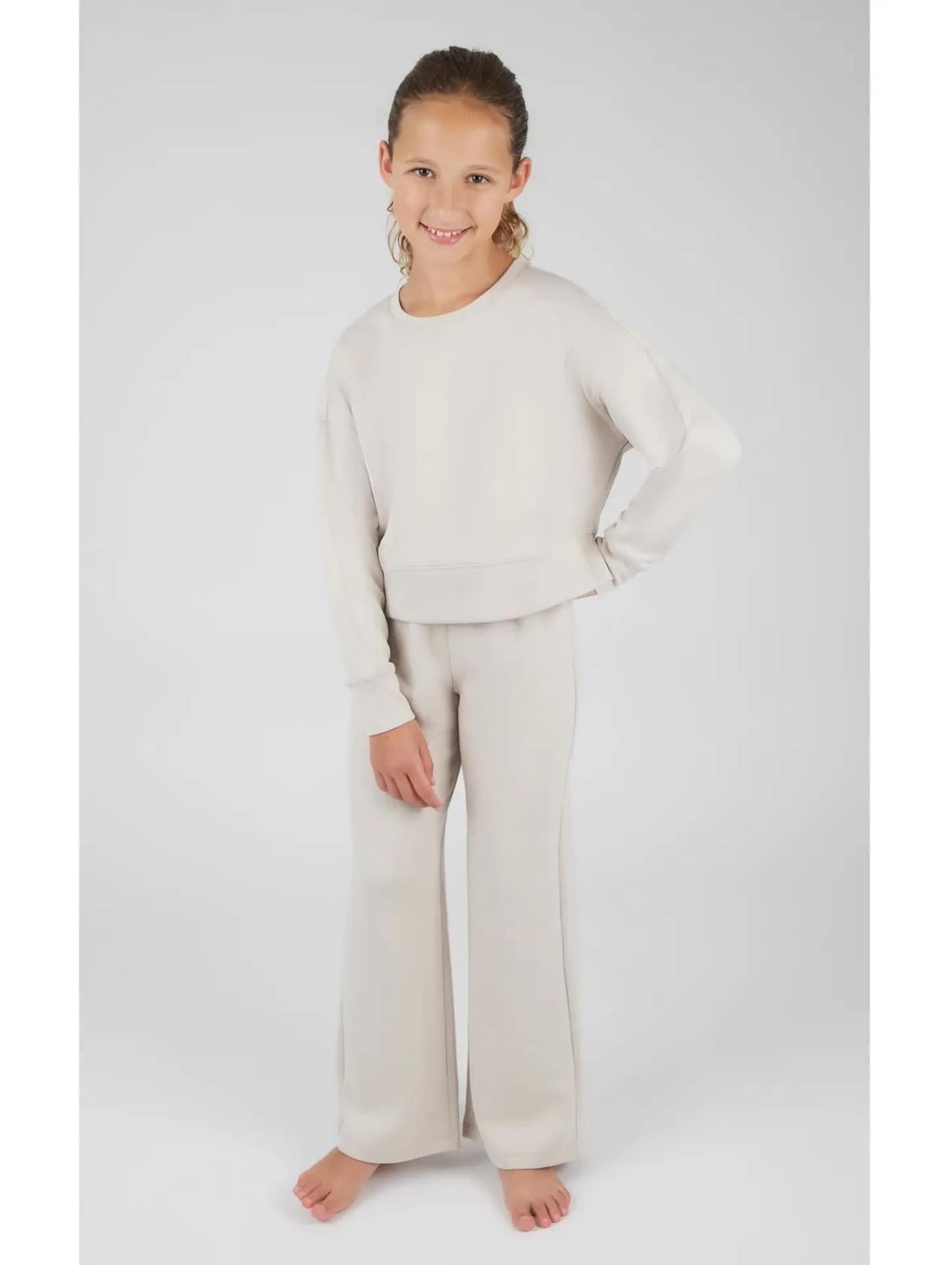 Girls Scuba Slit Pullover and Pant Set {RTS}