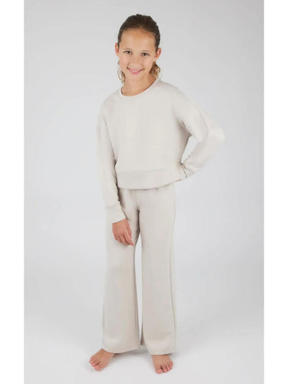 Girls Scuba Slit Pullover and Pant Set {RTS}