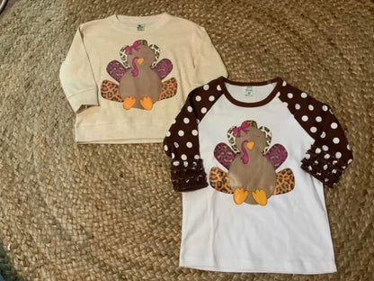 Girls Turkey Top {RTS}