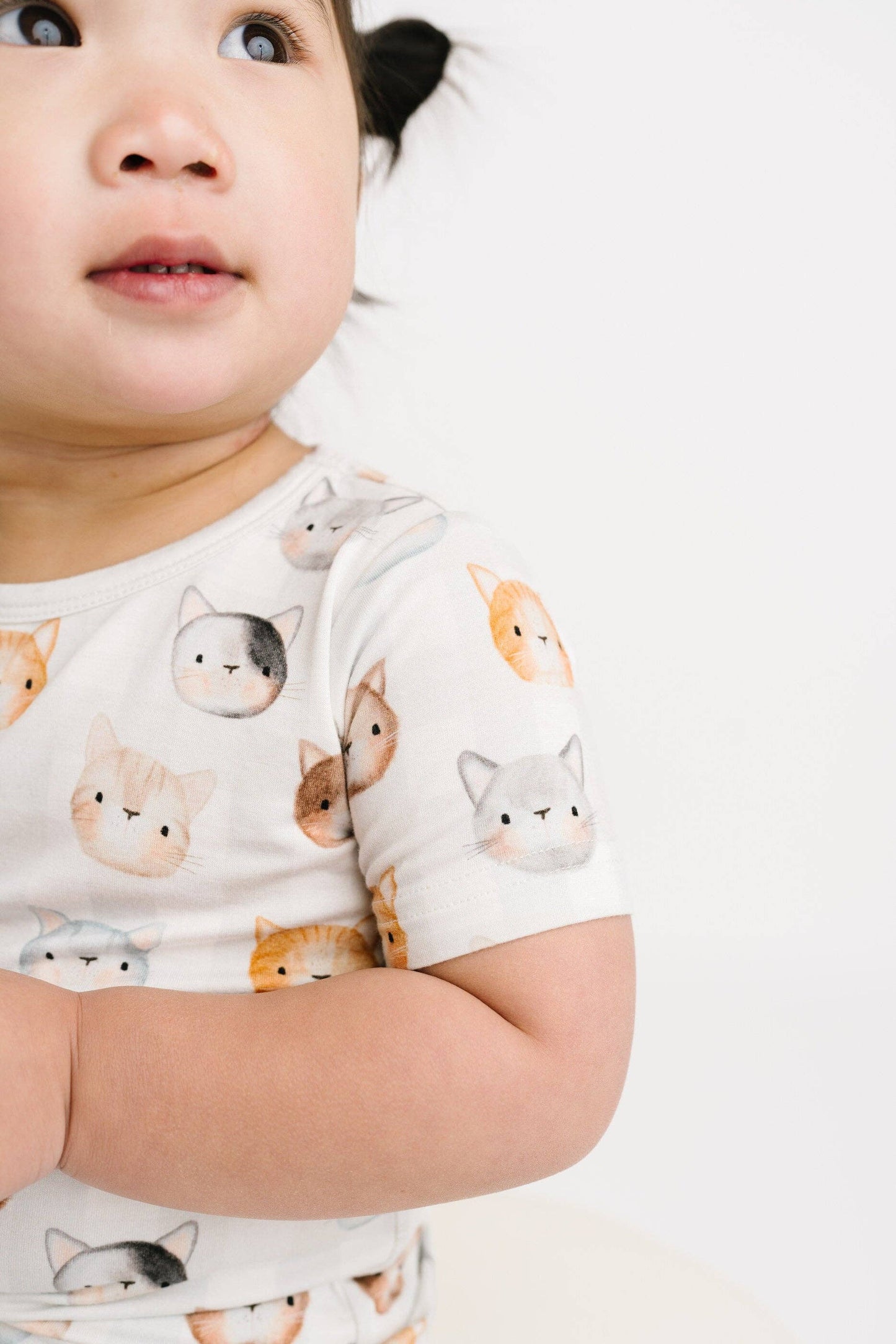 Cuddly Cats Bamboo Shorts Set {RTS}