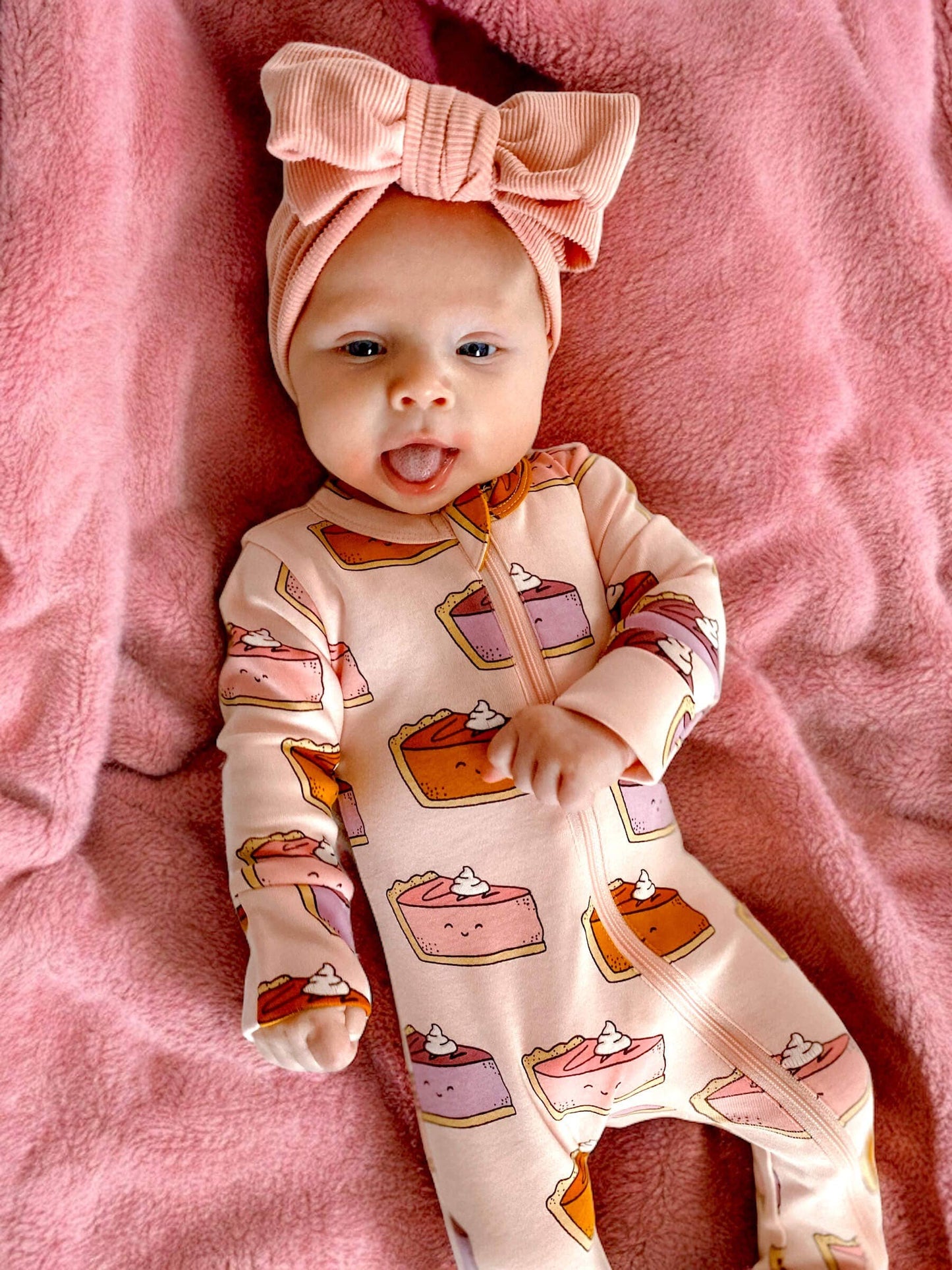 Pumpkin Pie / Organic 2-Way Zip Romper {RTS}