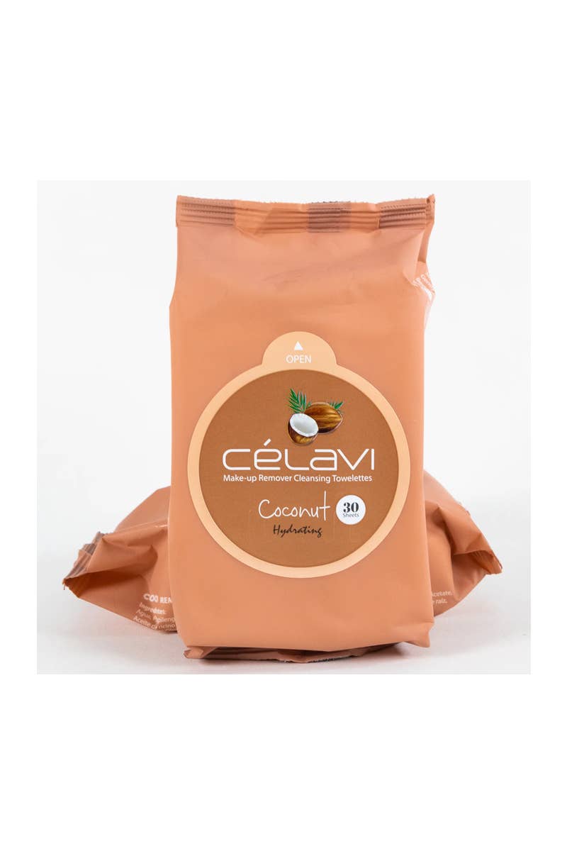 Celavi Makeup Cleansing Towelette Coconut - {RTS}