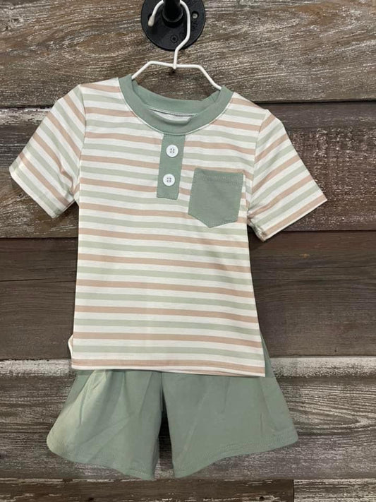 Striped Boys Short Set (RTS)