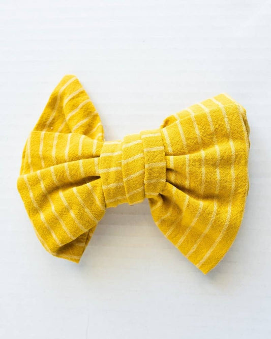 Sunshine Stripes Juliet Casual Cotton Stretch Bow