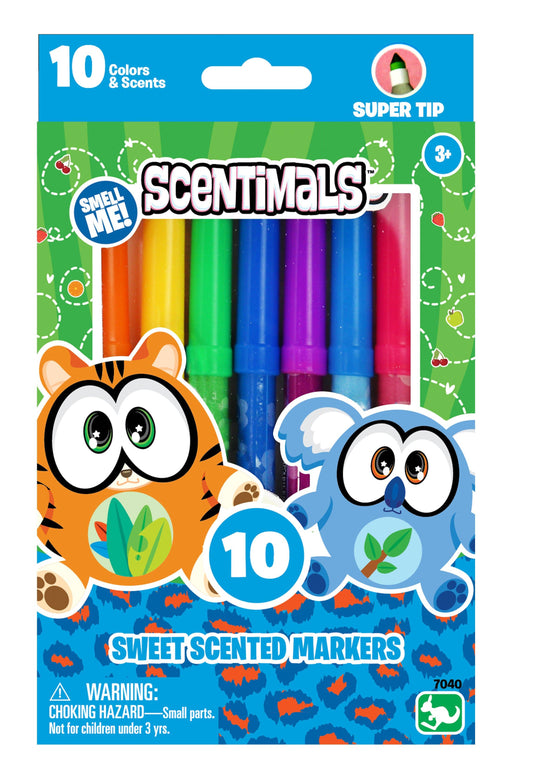 Scentimals 10ct Scented Super Tip Markers