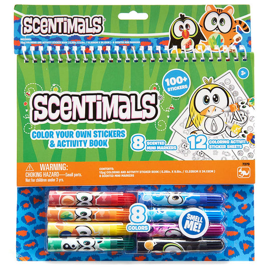 Scentimals Color You Own Stickers & Activity Book