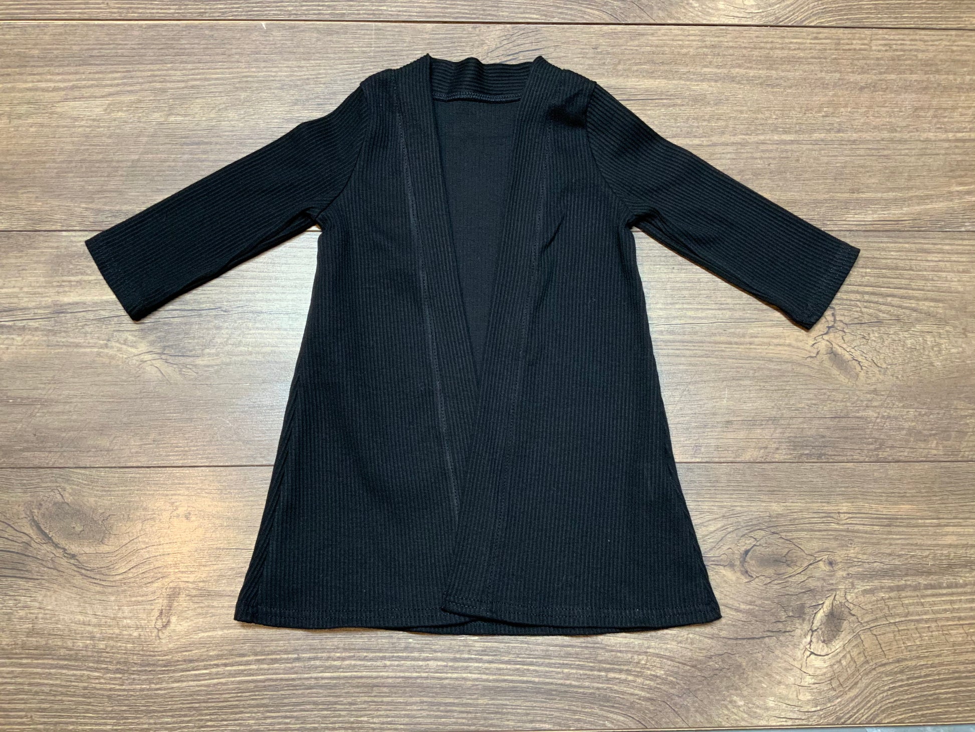 Black Ribbed Duster - Salt Threads