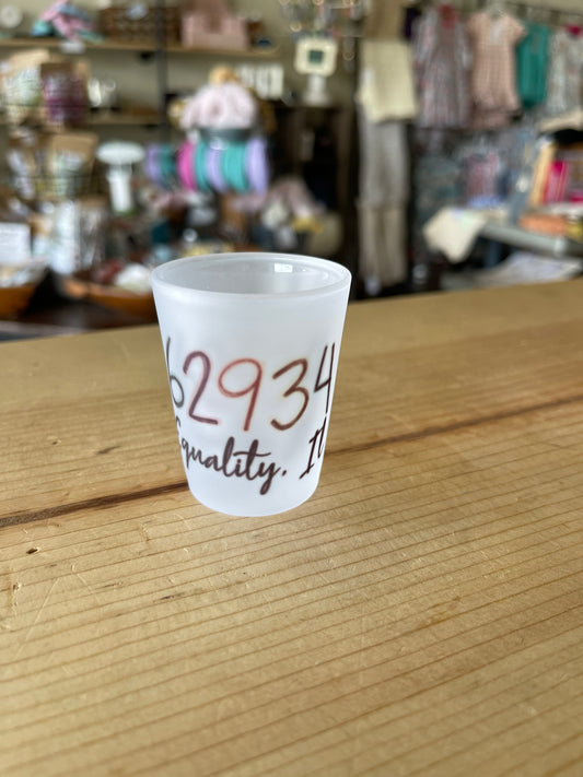 Equality Zip Code Shot Glass